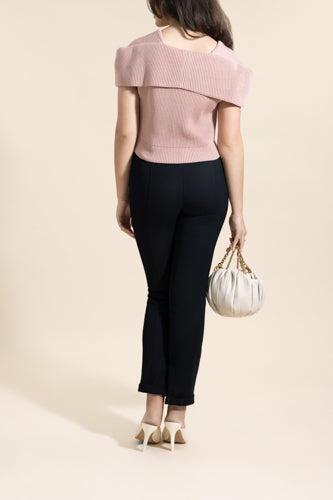 Fitted Stretch Pant-BLACK-36-CLOTHINGPANTSLIM FIT-CHLOÉ