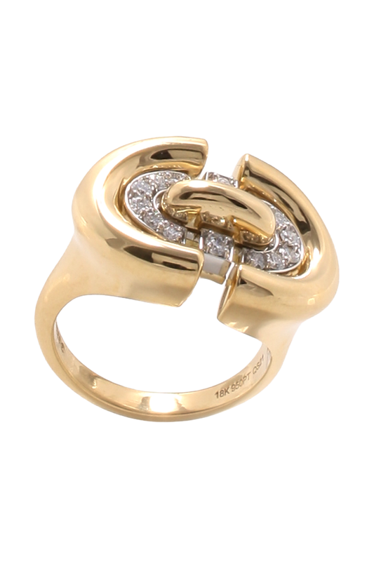 Diamond Unity Ring-YELLOW GOLD-6.5-JEWELRYFINE JEWELRING-DAVID WEBB