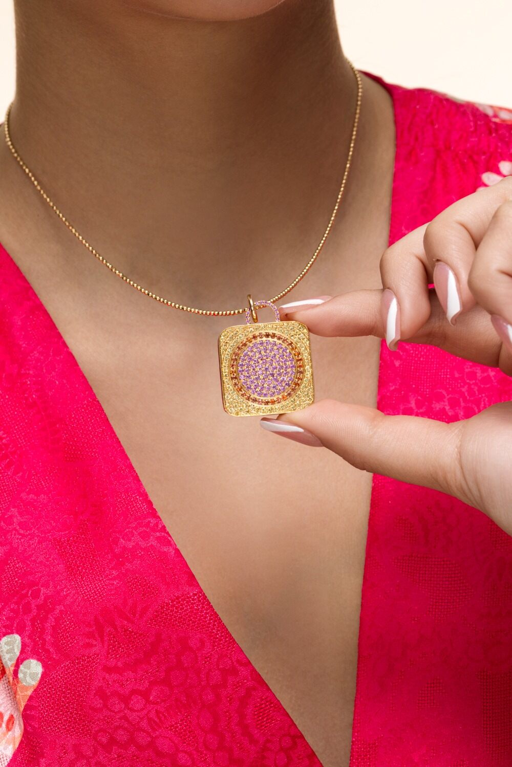Strawberry Shortcake Voyage Locket-YELLOW GOLD-JEWELRYFINE JEWELPENDANT-DEVON WOODHILL