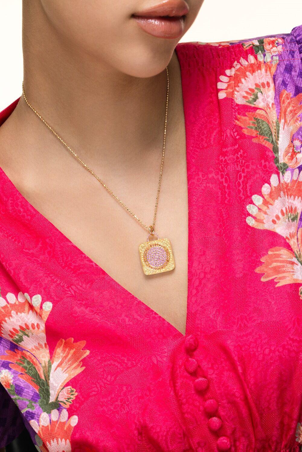 Strawberry Shortcake Voyage Locket-YELLOW GOLD-JEWELRYFINE JEWELPENDANT-DEVON WOODHILL