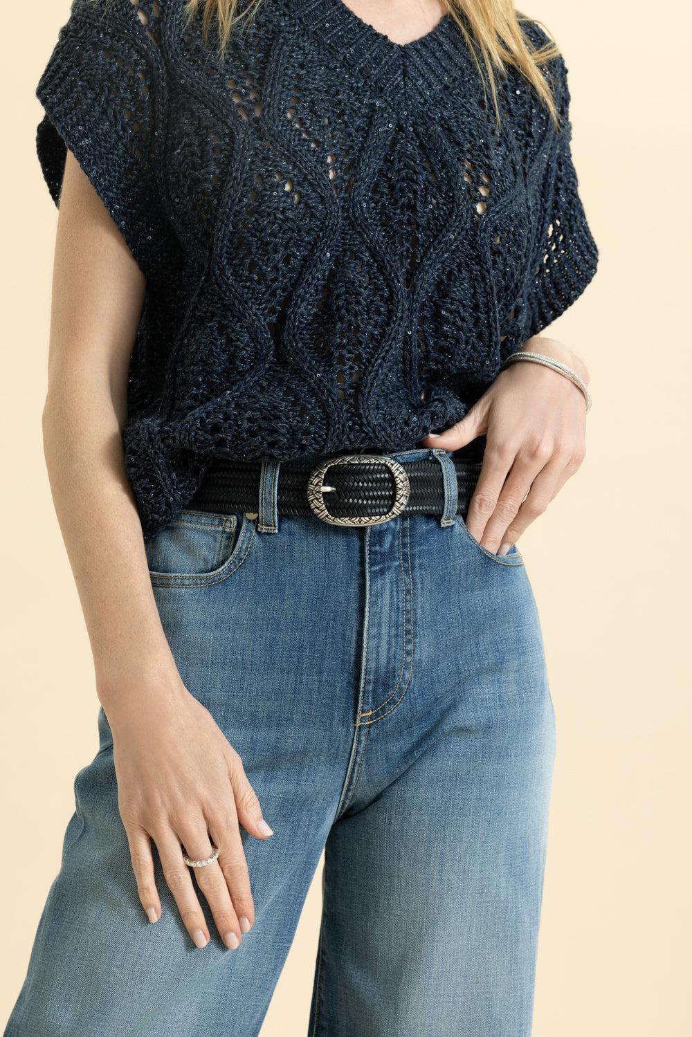 Sleeveless V Neck Sweater-PALE BLUE-XS-CLOTHINGTOPSWEATER-ELEVENTY