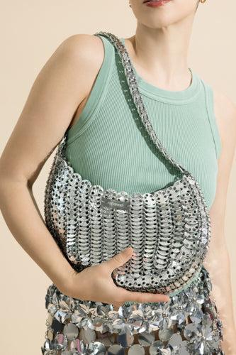 Shoulder Bag-GREEN-HANDBAGSHOULDER-RABANNE