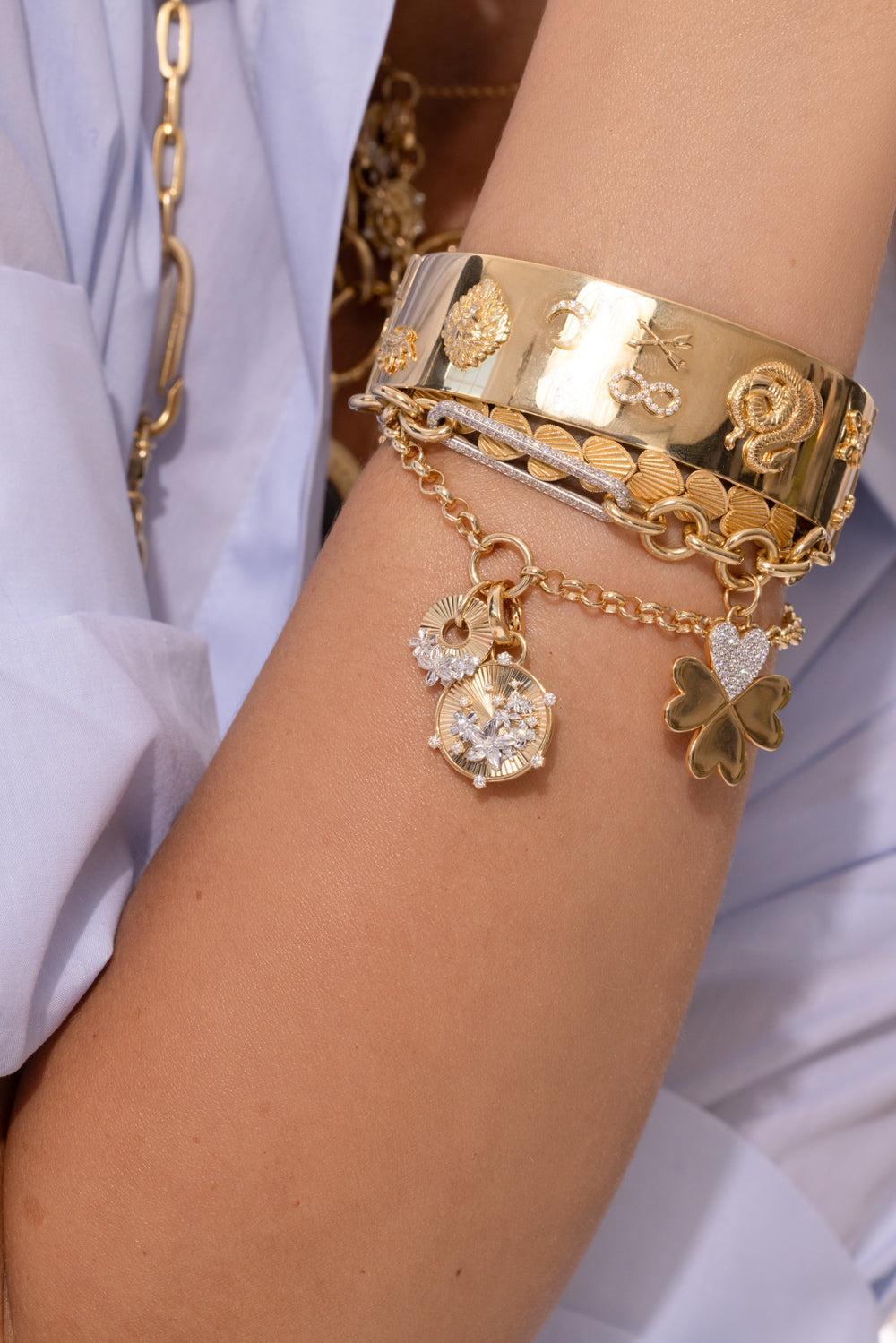 Resilience Disk Medium Belcher Bracelet-YELLOW GOLD-7-JEWELRYFINE JEWELBRACELET O-FOUNDRAE