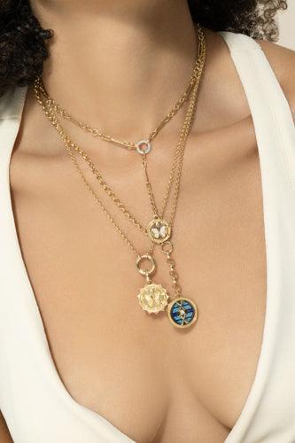 Reverie Butterfly Medium Medallion-YELLOW GOLD-JEWELRYFINE JEWELPENDANT-FOUNDRAE