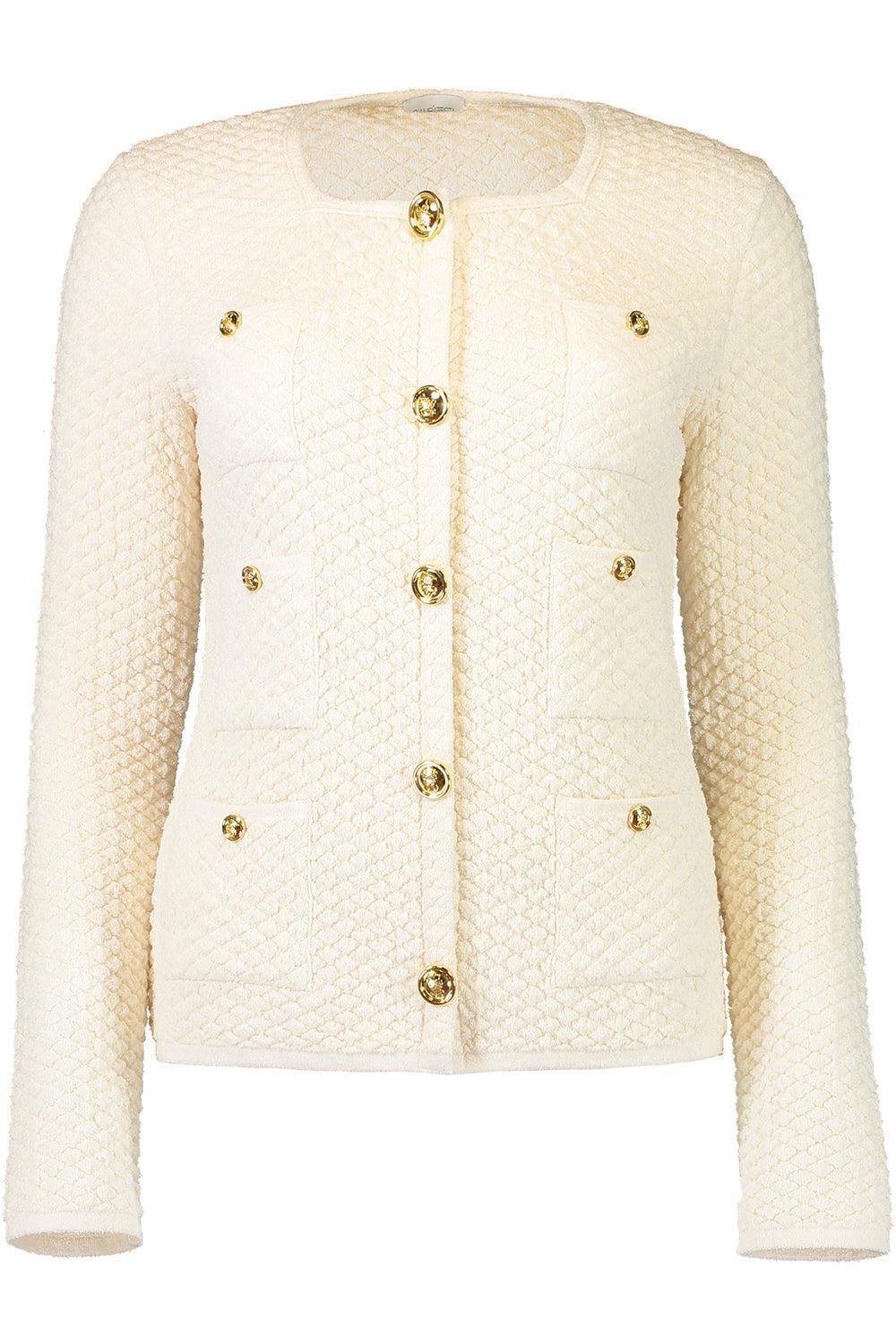 Knit Cardigan-IVORY-40-CLOTHINGTOPCARDIGAN-GIAMBATTISTA VALLI