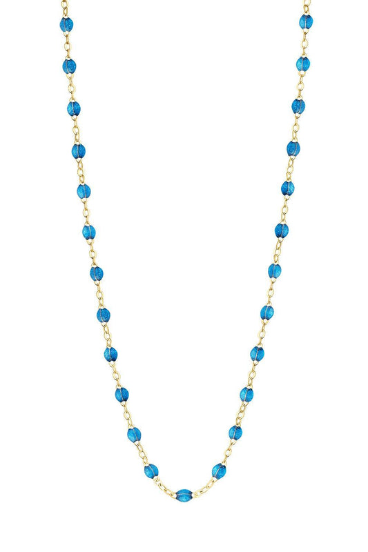 Azurite Classic Gigi Necklace - Yellow Gold-AZURITE-16.5-JEWELRYBOUTIQUENECKLACE O-GIGI CLOZEAU