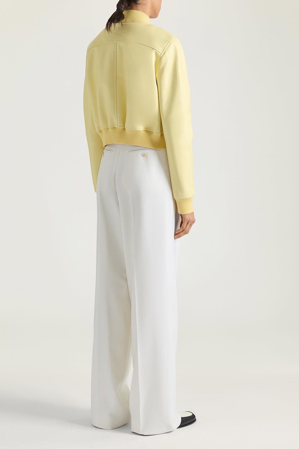 Crop Bomber Jacket-YELLOW-36-CLOTHINGJACKETCASUAL-GIVENCHY