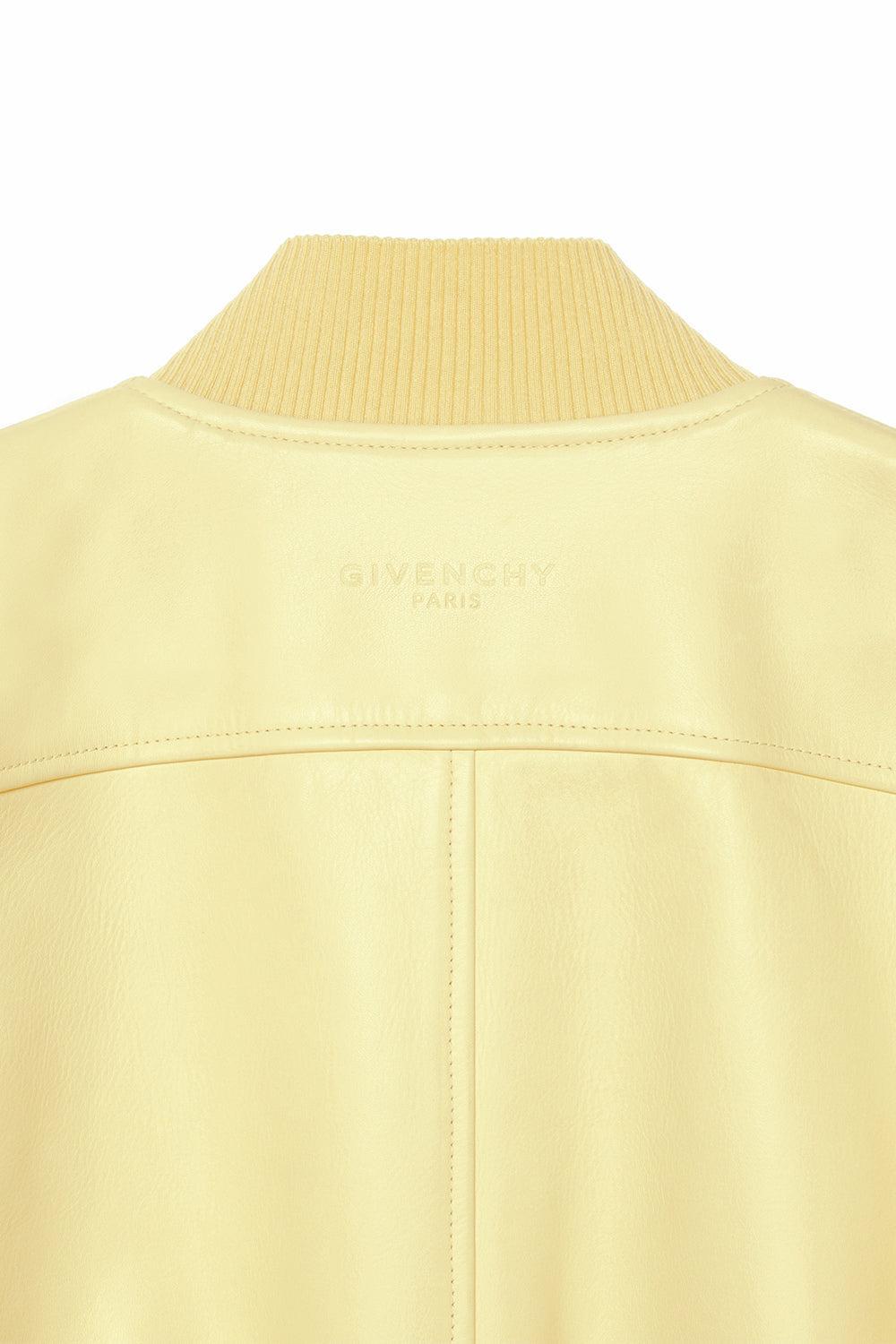 Crop Bomber Jacket-YELLOW-36-CLOTHINGJACKETCASUAL-GIVENCHY