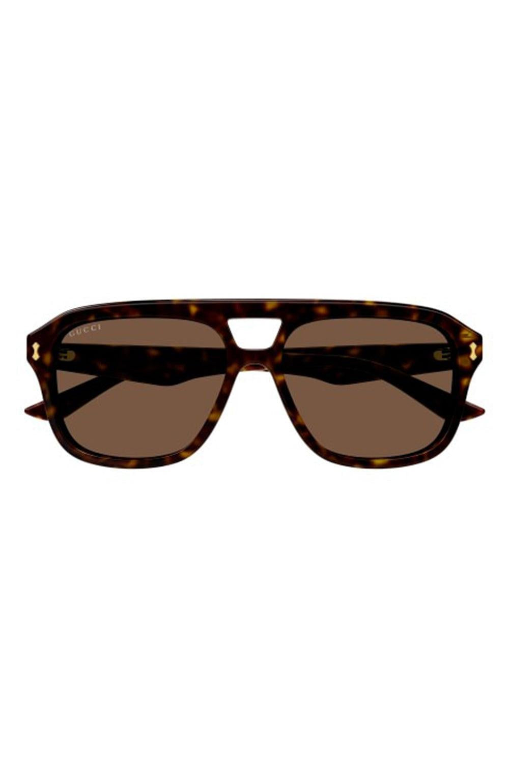 Retro Pilot Sunglasses-HAV/BRWN-ACCESSORIESUNGLASSES-GUCCI