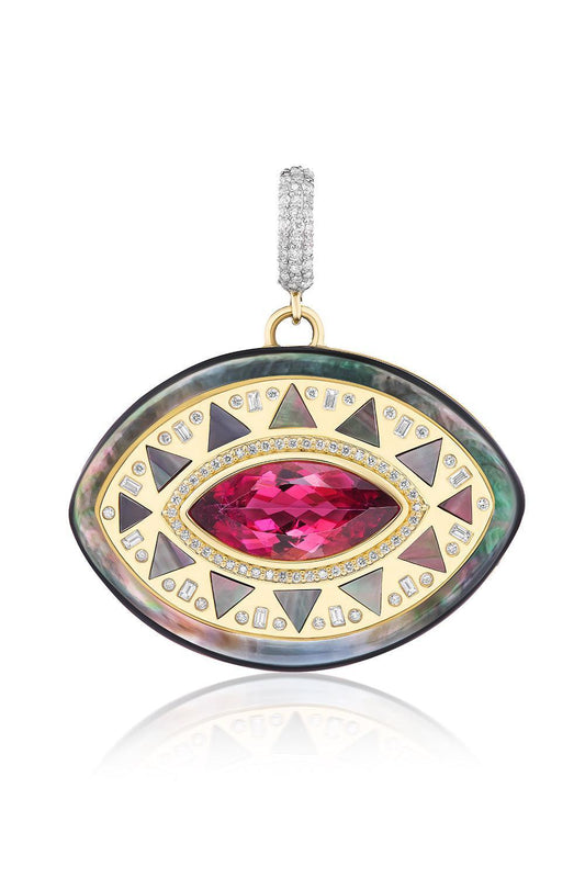 Major Cleopatra's Eye Pendant-YELLOW GOLD-JEWELRYFINE JEWELPENDANT-HARWELL GODFREY