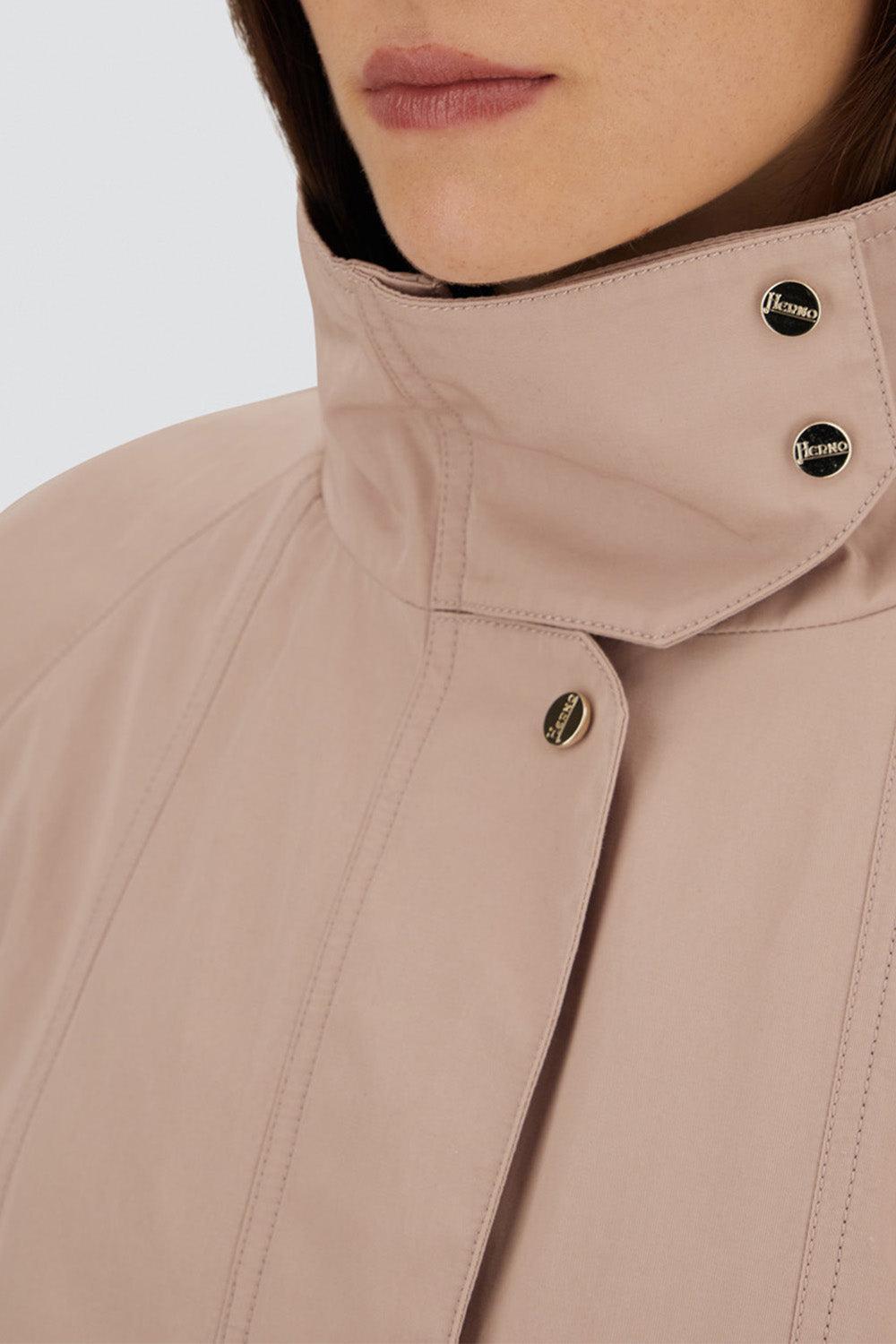 Trapeze Cape Jacket-PINK-38-CLOTHINGJACKETCASUAL-HERNO