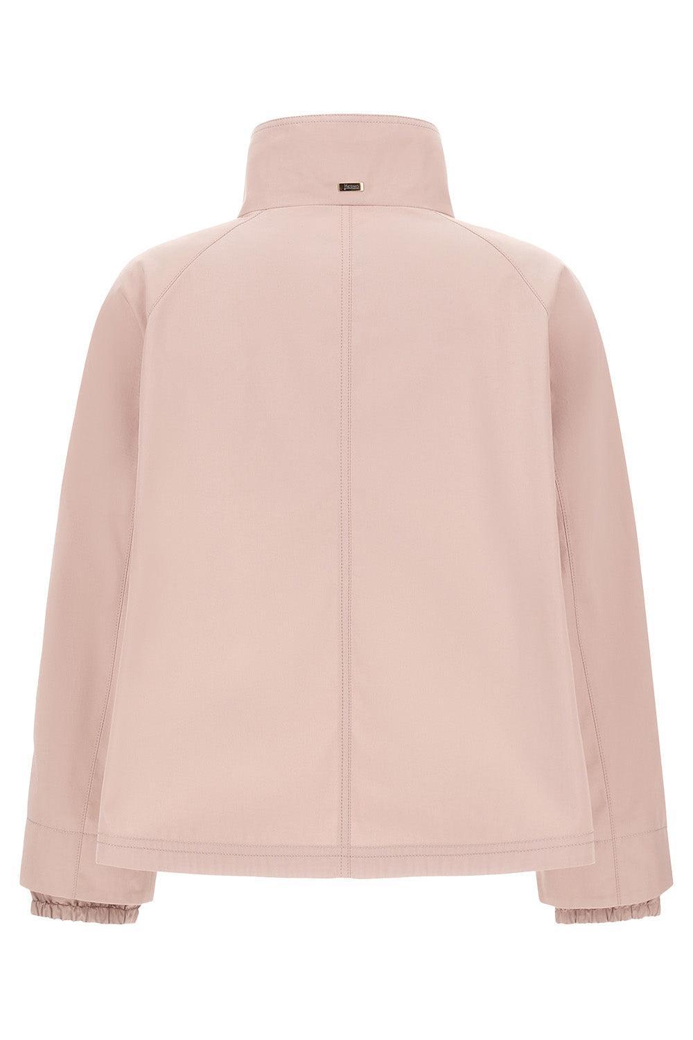 Trapeze Cape Jacket-PINK-38-CLOTHINGJACKETCASUAL-HERNO