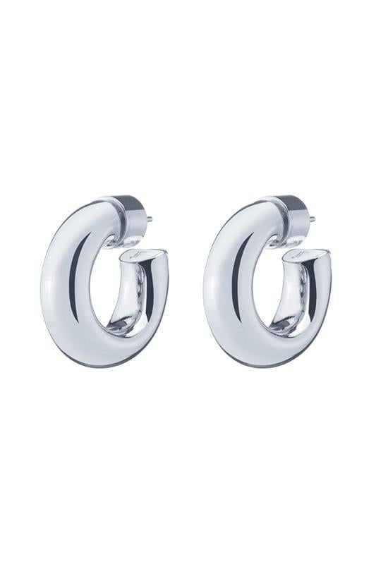 JENNIFER FISHER-Micro Samira Huggie Earrings - 21mm-SILVER