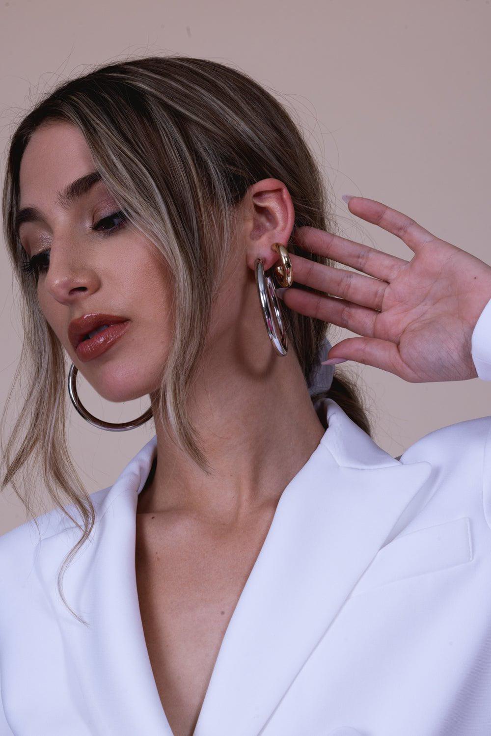 JENNIFER FISHER-Natasha Hoop Earrings - 2in-