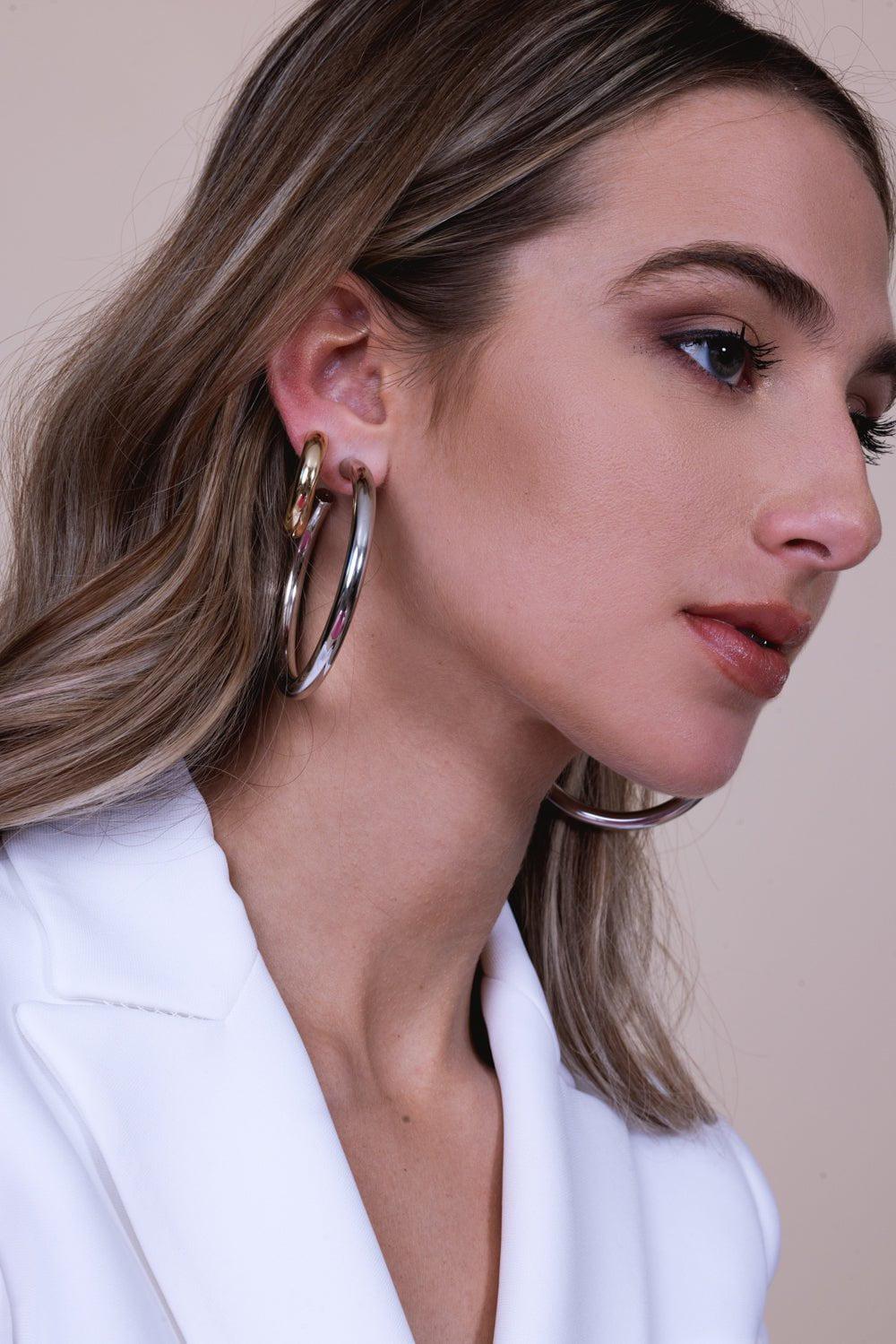 JENNIFER FISHER-Natasha Hoop Earrings - 2in-