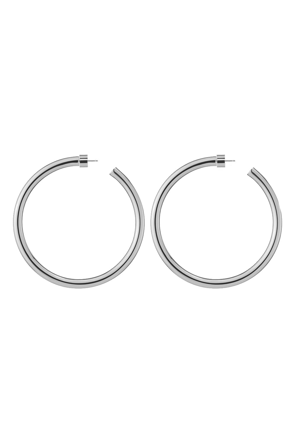 JENNIFER FISHER-Natasha Hoop Earrings - 2in-SILVER
