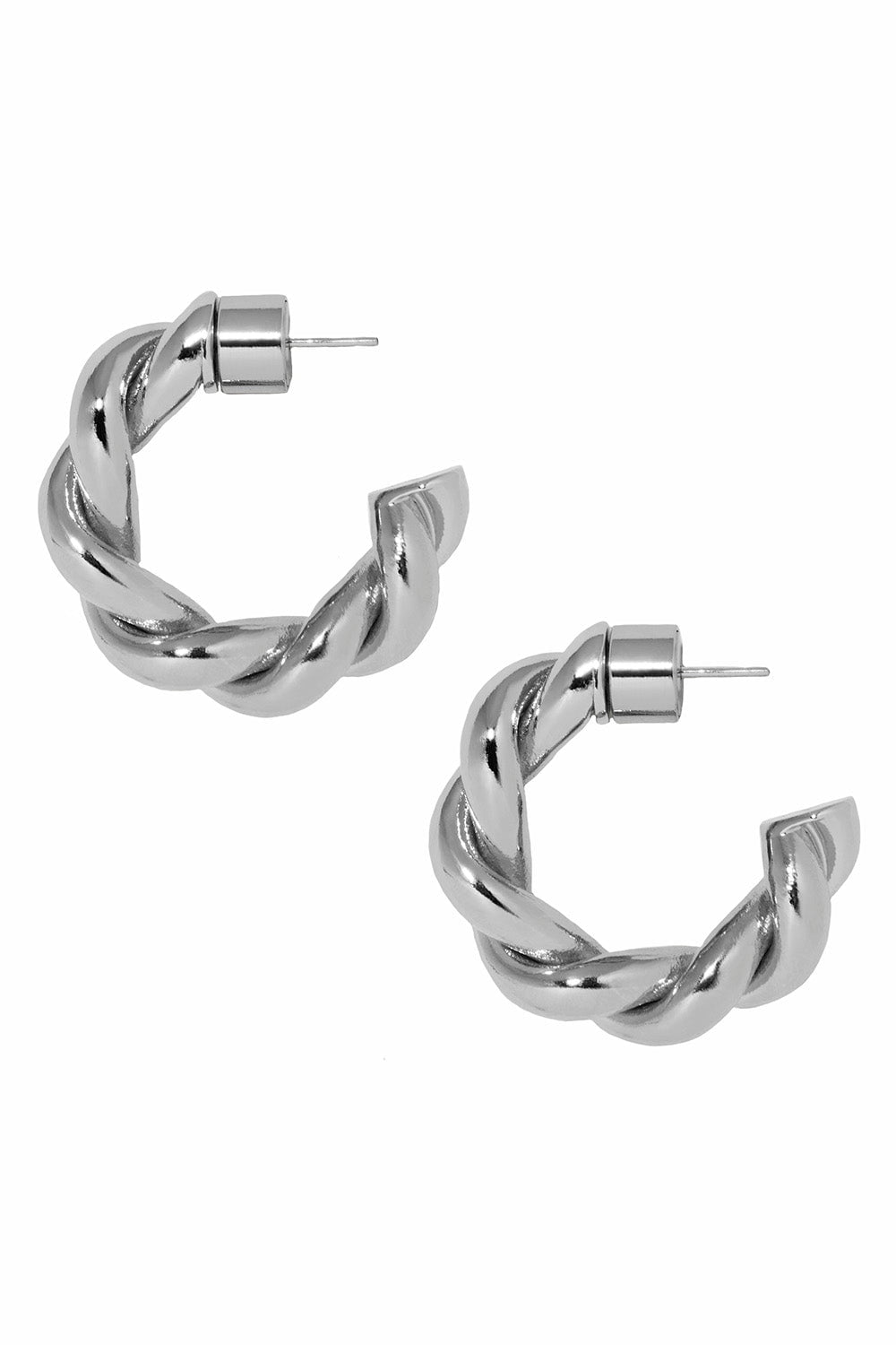 JENNIFER FISHER-Twisted Lilly Huggie Earrings - 0.7in-