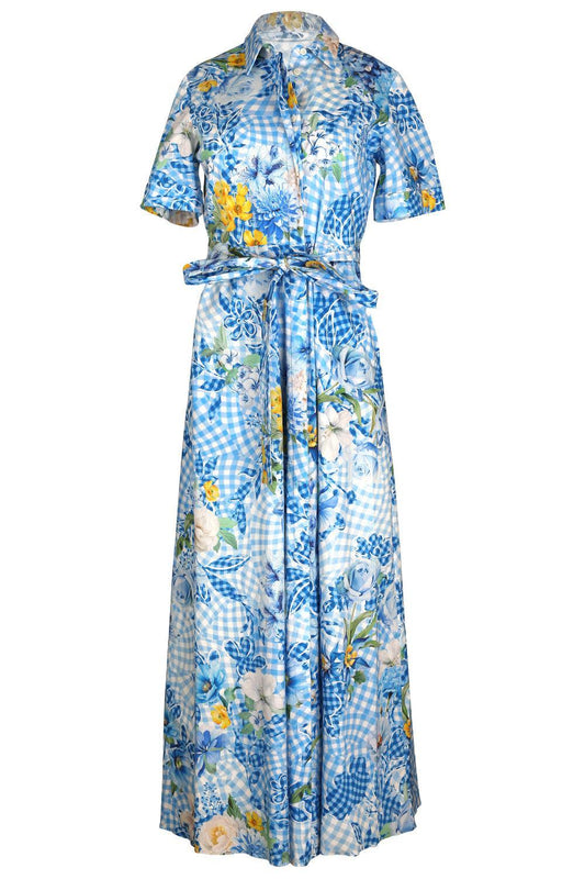 Como Maxi Dress - Fleur Blueberry-BLUE-4-CLOTHINGDRESSCASUAL-MARY KATRANTZOU