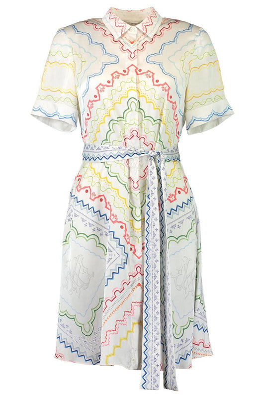 Chima Mini Dress - Blanchetto-GEOMETRC-2-CLOTHINGDRESSCASUAL-MARY KATRANTZOU