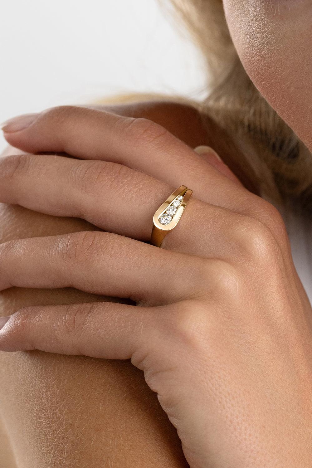 Diamond Daphne Ring-YELLOW GOLD-6.75-JEWELRYFINE JEWELRING-MELISSA KAYE