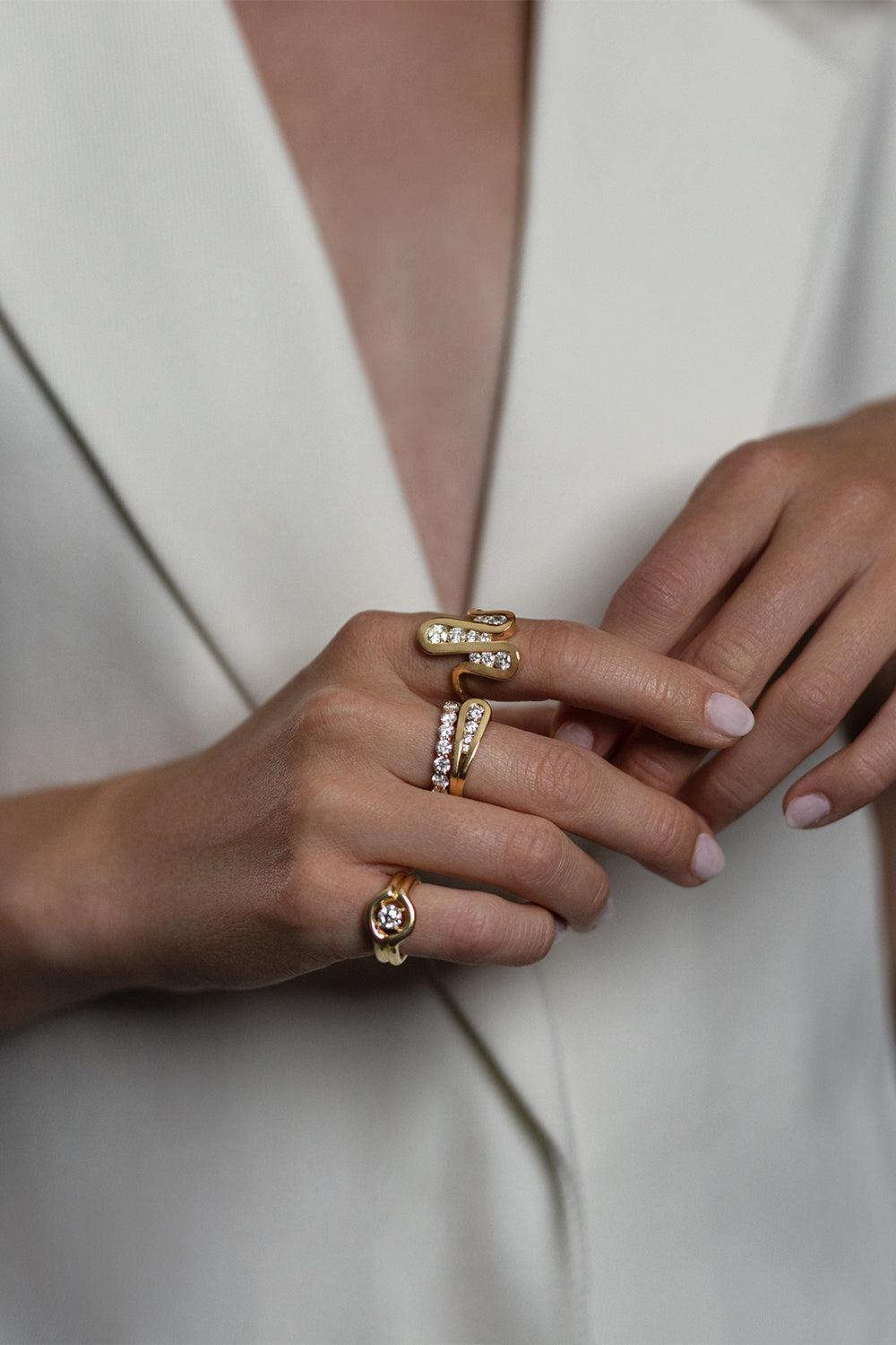 Diamond Daphne Ring-YELLOW GOLD-6.75-JEWELRYFINE JEWELRING-MELISSA KAYE