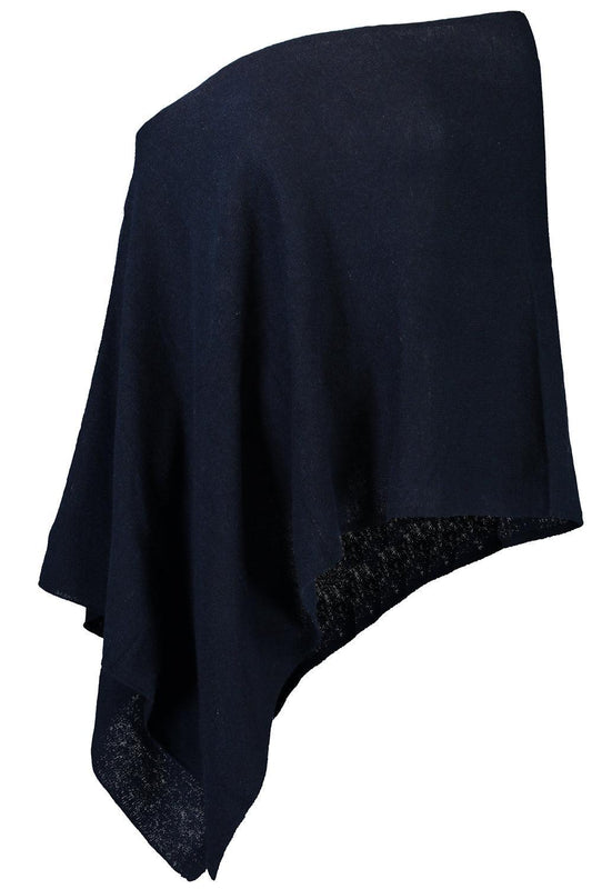 Ruana Cashmere Poncho Cape - Navy-NAVY-O/S-CLOTHINGTOPPONCHO-MINNIE ROSE
