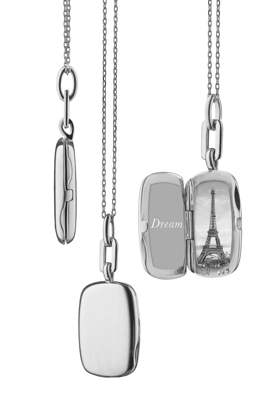 MONICA RICH KOSANN-Slim Dee Rectangle Locket-SILVER