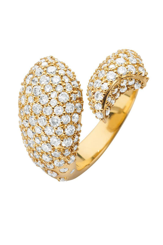 Diamond Perseverance Fish Ring-YELLOW GOLD-7-JEWELRYFINE JEWELRING-MONICA RICH KOSANN