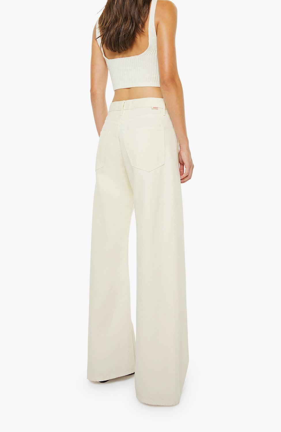 The Lemon Twist Sneak Pant-CREAM-27-CLOTHINGPANTDENIM-MOTHER