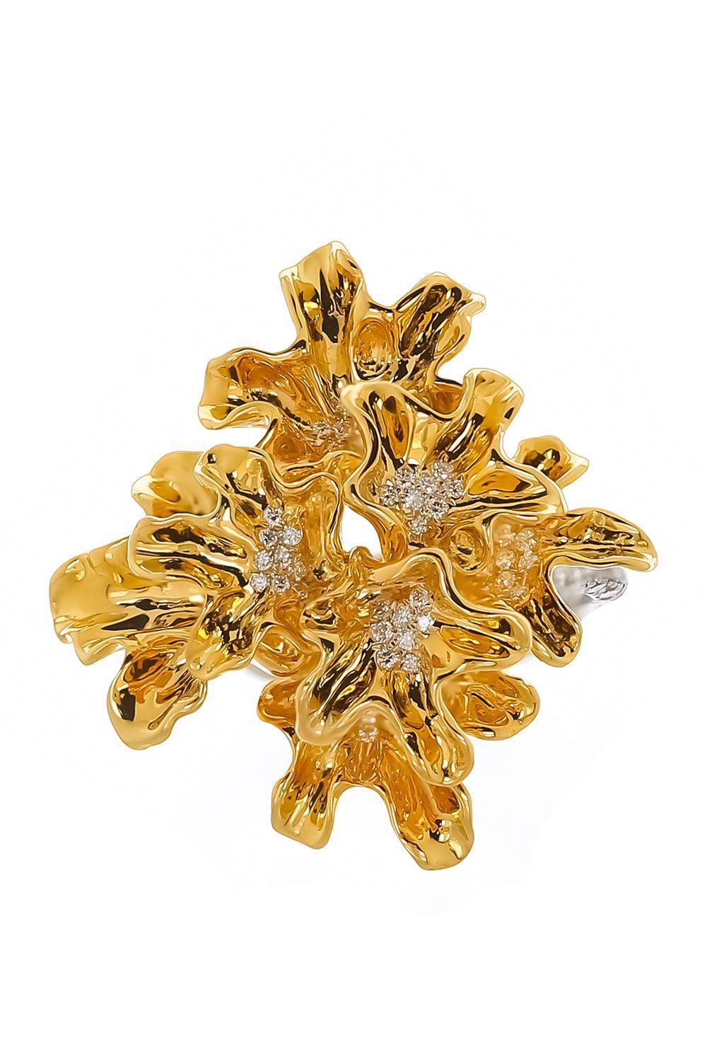 Diamond Feuille Chantal Ring-WHITE GOLD-7-JEWELRYFINE JEWELRING-NEHA DANI