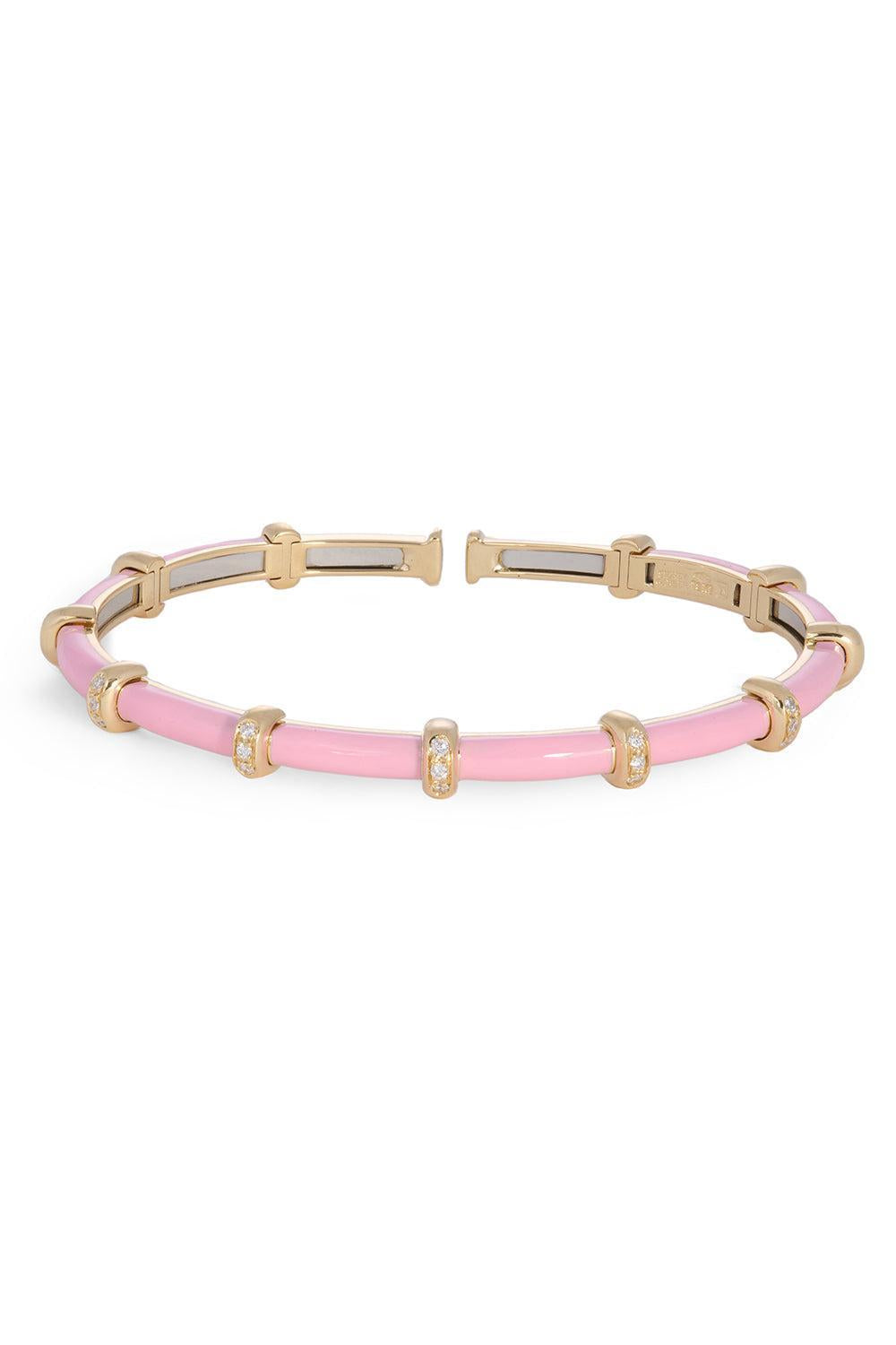 Pink Carly Bracelet - Yellow Gold-YELLOW GOLD-JEWELRYFINE JEWELBRACELET O-SIDNEY GARBER