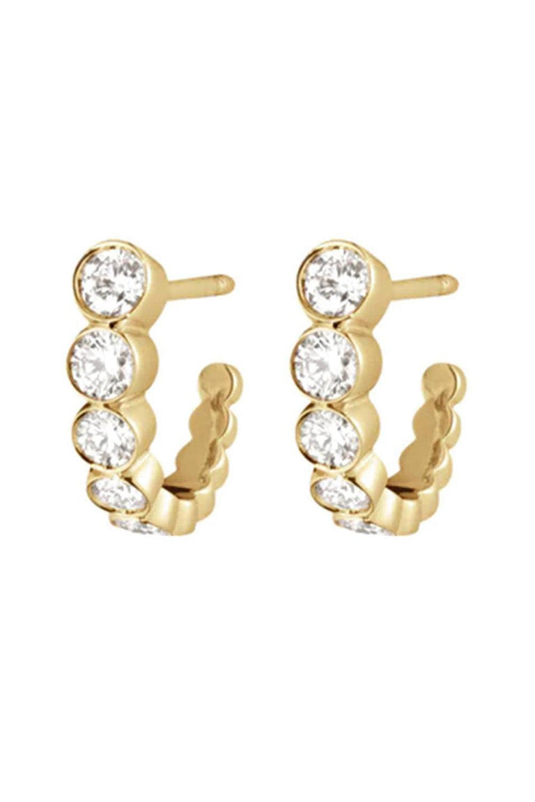 Diamond Petite Boucle Earrings