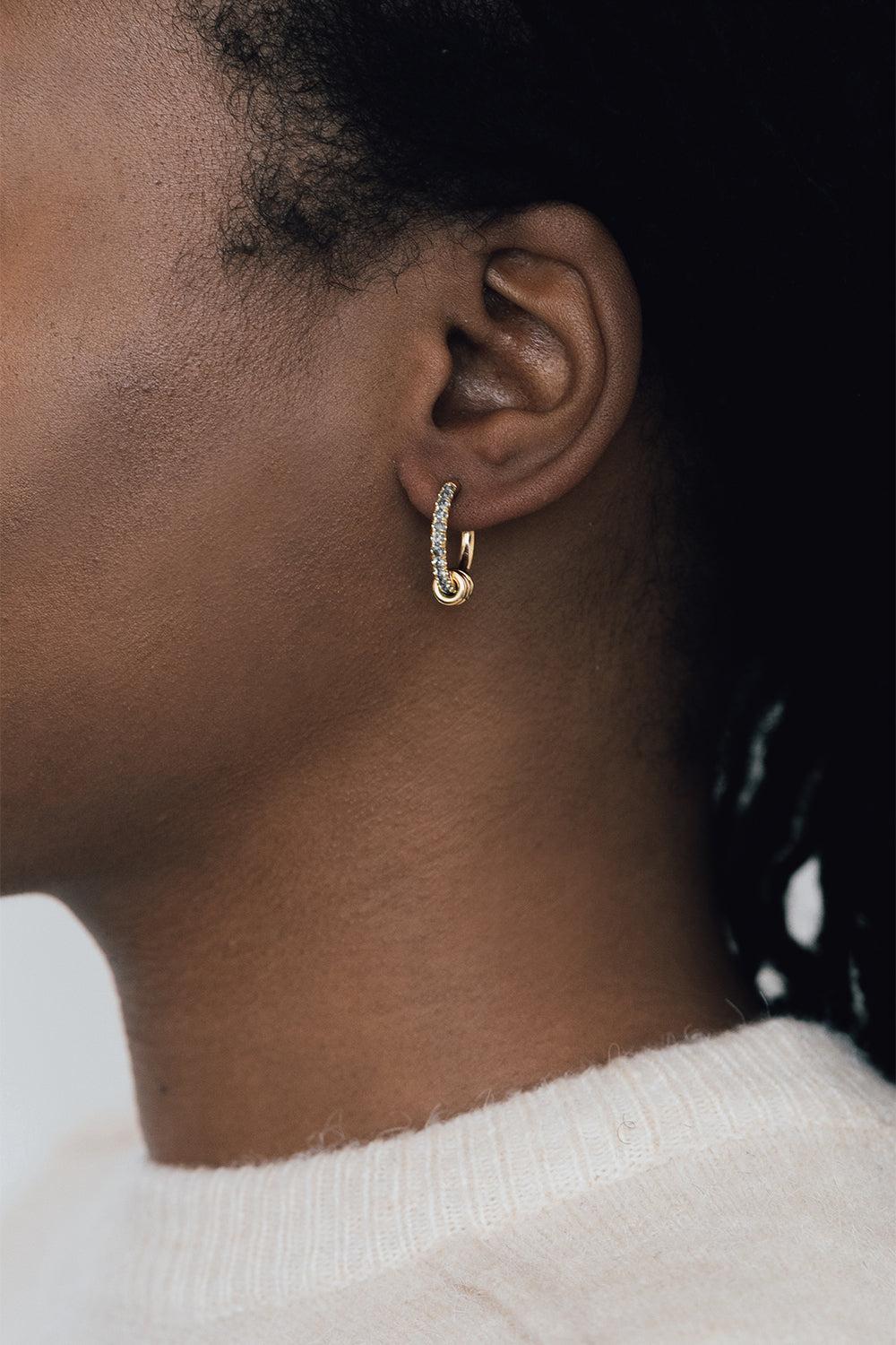 Diamond Ara Hoop Earrings-YELLOW GOLD-JEWELRYFINE JEWELEARRING-SPINELLI KILCOLLIN