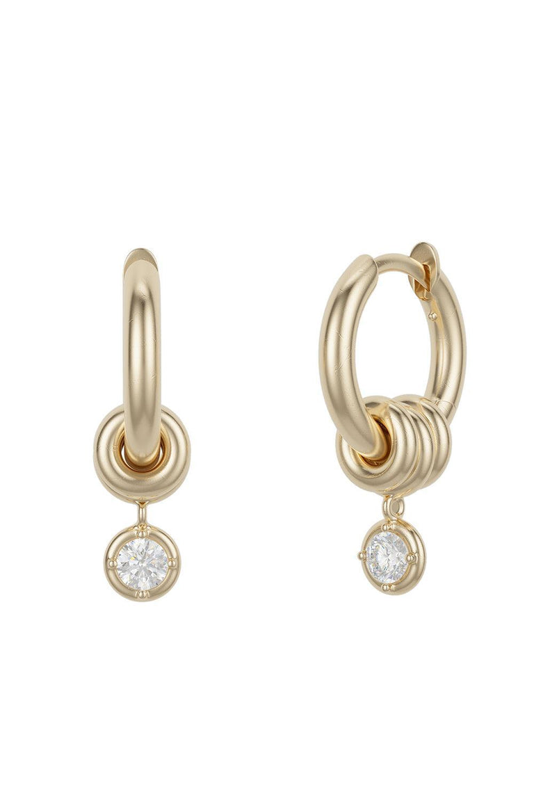 Diamond Micro Zahra Hoop Earrings