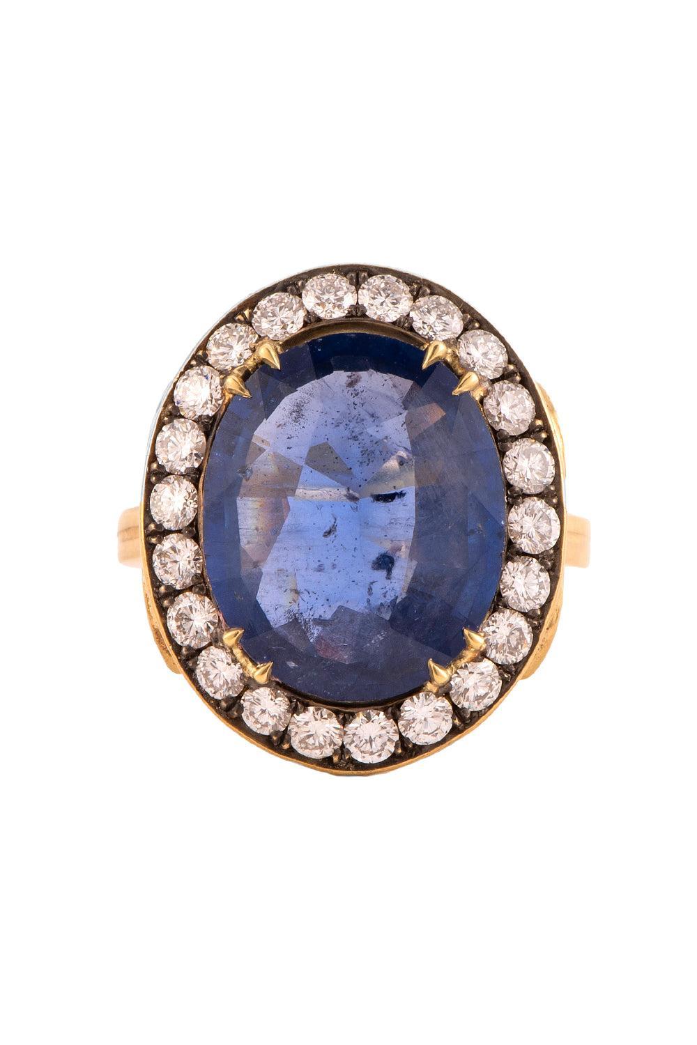 Ceylon Sapphire Diamond Ring-YELLOW GOLD-7-JEWELRYFINE JEWELRING-SYLVA & CIE