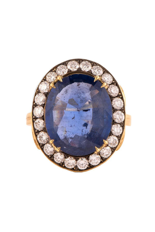 Ceylon Sapphire Diamond Ring-YELLOW GOLD-7-JEWELRYFINE JEWELRING-SYLVA & CIE
