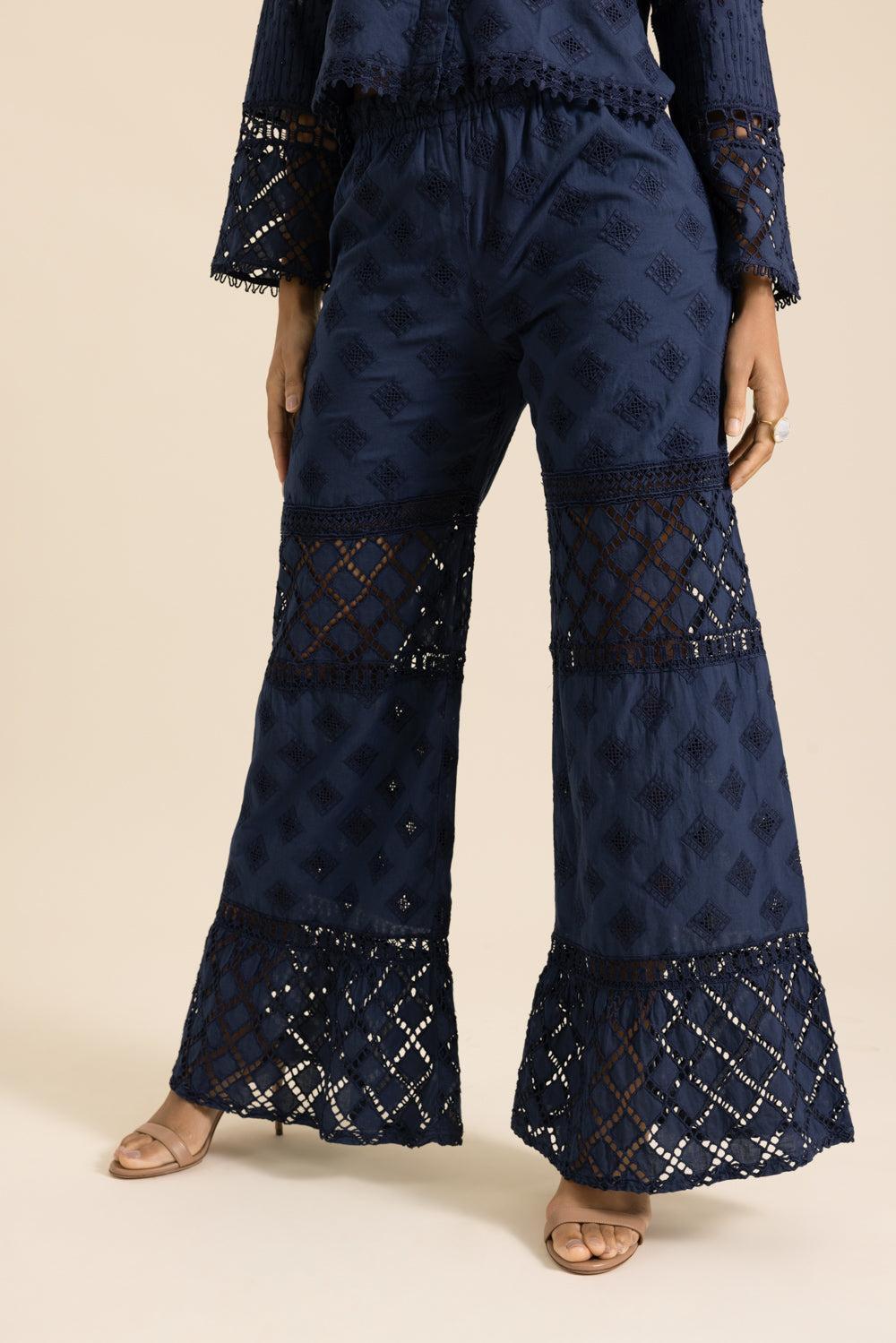 Senape Pant-BLUE-XS-CLOTHINGPANTWIDE LEG-TEMPTATION POSITANO