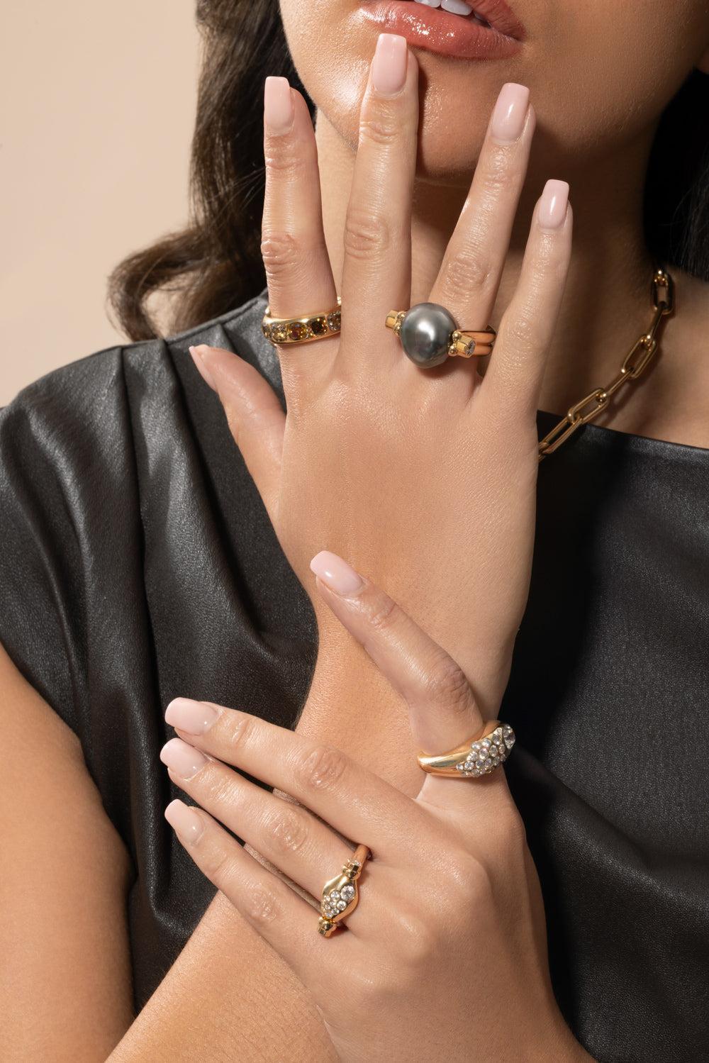 Pearl Machina Ring-YELLOW GOLD-7-JEWELRYFINE JEWELRING-UNIFORM OBJECT