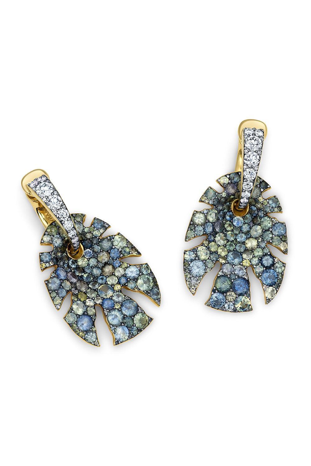 Split Super Sine Sapphire Earrings-YELLOW GOLD-JEWELRYFINE JEWELEARRING-VRAM